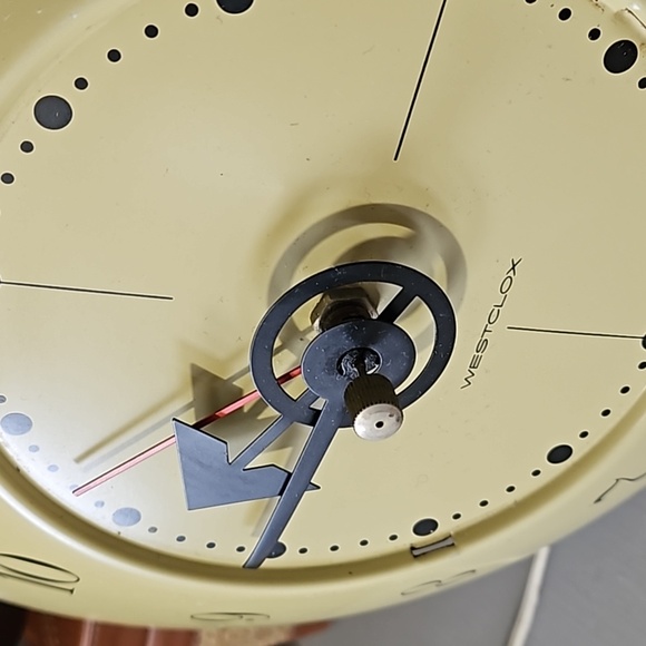 Vintage 1950s Westclox wall clock. Working conditions. - Picture 4 of 11